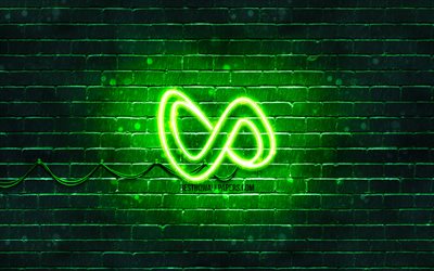 DJ Serpent logo vert, 4k, superstars, des Dj fran&#231;ais, vert brickwall, DJ Serpent logo, William Sami Etienne Grigahcine, stars de la musique, DJ Snake n&#233;on logo, DJ Snake