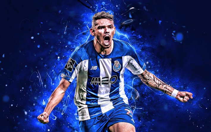Spannm&#229;l Jones, 2019, FC Porto, Premier League, brasiliansk fotbollsspelare, Francisco das Chagas Soares dos Santos, neon lights, fotboll