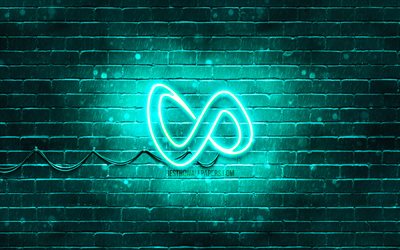 DJ Snake turquoise logo, 4k, superstars, french DJs, turquoise brickwall, DJ Snake logo, William Sami Etienne Grigahcine, music stars, DJ Snake neon logo, DJ Snake