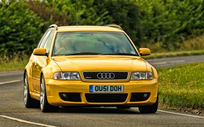 Audi RS4 Avant, route, 2001 voitures, royaume-UNI-spec, B5, voitures allemandes, 2001 Audi RS4 Avant, Audi