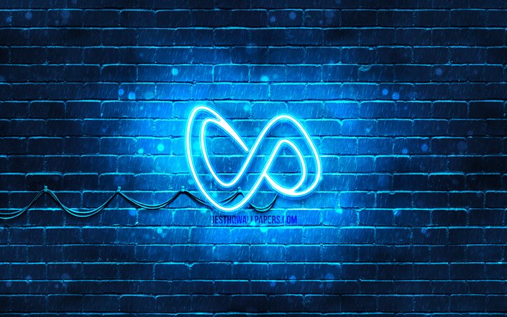 DJ Serpent logo bleu, 4k, superstars, des Dj fran&#231;ais, bleu brickwall, DJ Serpent logo, William Sami Etienne Grigahcine, stars de la musique, DJ Snake n&#233;on logo, DJ Snake