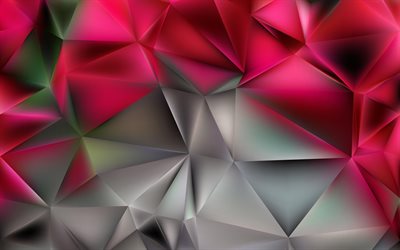 lila 3d low poly hintergrund, 4k, abstrakte kunst, kreativ, 3d-texturen, geometrische formen, low poly kunst, geometrische texturen, lila hintergr&#252;nde