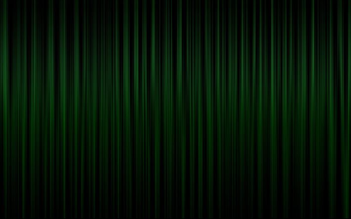 fond de lignes vert fonc&#233;, fond vert abstrait, fond vert cr&#233;atif, fond de lignes vertes
