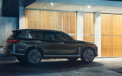 بي ام دبليو X7, 2017, 4k, جديد سيارات الدفع الرباعي الفاخرة, السيارات الألمانية, BMW