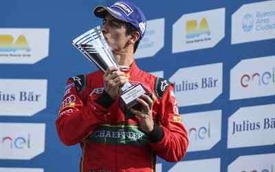 Lucas di Grassi, 4k, la victoire, la coupe, l&#39;Audi Sport ABT, Formule Et
