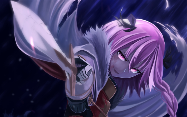 Download Wallpapers Astolfo Darkness Fate Apocrypha Pink Eyes Fate 