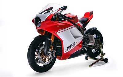Ducati WSM SBK 4V, Walt Siegl, kırmızı spor bisiklet, tuning Ducati, İtalyan spor motosiklet, Ducati