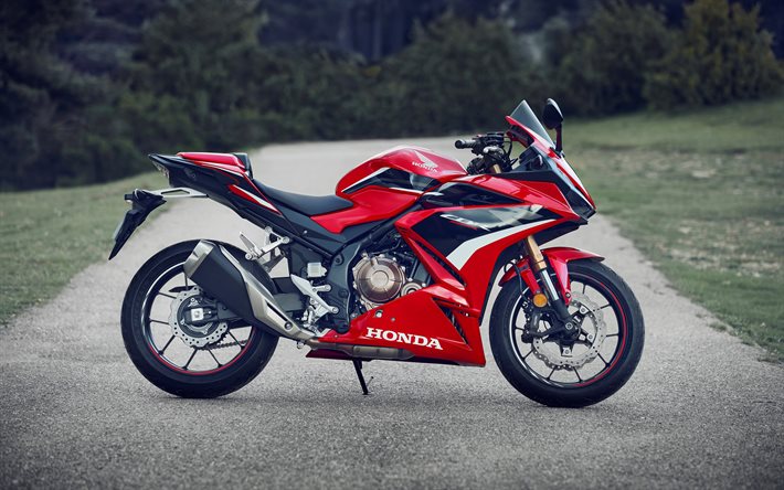 Honda CB500R, 4k, side view, 2022 bikes, superbikes, 2022 Honda CB500R, japanese motorcycles, Honda