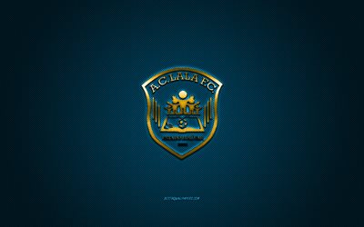 Download wallpapers LALA FC, Venezuelan football club, gold logo, blue ...