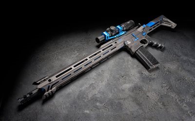 Download wallpapers Cobalt Kinetics, BAMF, assault rifle 