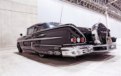 Chevrolet Impala, 1958, American retro voitures, voitures de collection, tuning Impala, Lowrider, Chevrolet