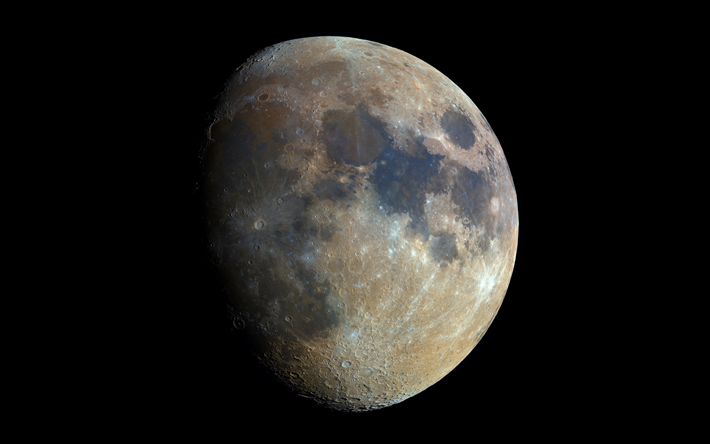 Luna, satellite della Terra, open space, Universo