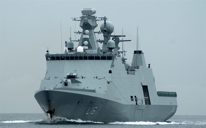 HDMS Absalon, L16, Royal Danish Navy, frigate, warship, RDN, Absalon class, Denmark