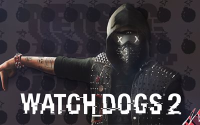 Watch Dogs 2, poster, art, 2017 games, Action-adventure