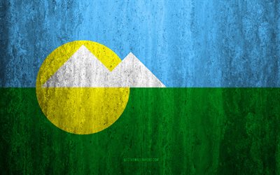 Flaggan i Montes Claros, 4k, sten bakgrund, Brasiliansk stad, grunge flagga, Montes Claros, Brasilien, Montes Claros flagga, grunge konst, sten struktur, flaggor av brasilianska st&#228;der