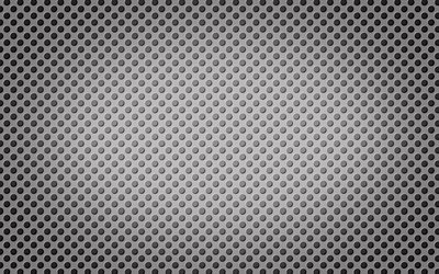 4k -, metall-gepunktete textur, metall, hintergrund, metall grid, schwarz, texturen, makro, metall raster-hintergrund