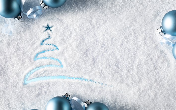 weihnachtsbaum, 4k, frohe weihnachten, schnee, hintergrund, neujahr, dekorationen, kerzen, happy new year, weihnachten dekorationen, neujahrskonzerte