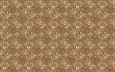 brown damask pattern, vintage floral pattern, brown vintage background, floral patterns, background with flowers, vintage backgrounds, brown retro backgrounds, floral vintage pattern
