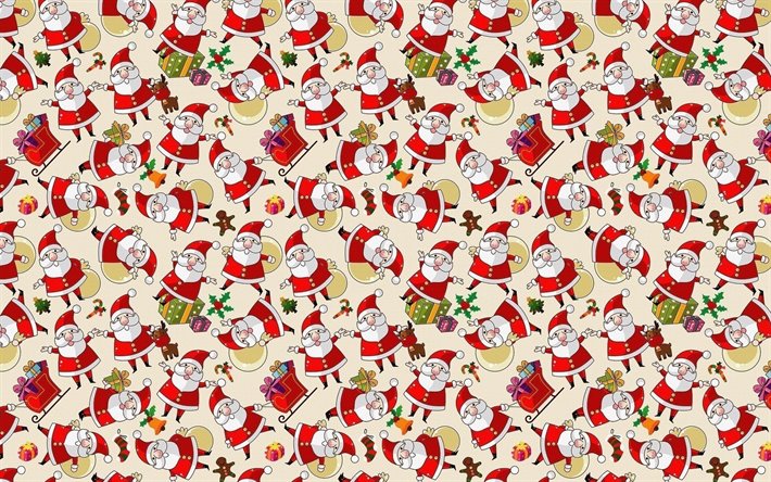 Download imagens papai noel padrões, decorações de natal, natal de fundo,  natal conceitos, plano de fundo com o papai noel, papai noel fundos grátis.  Imagens livre papel de parede