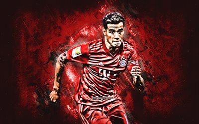 Philippe Coutinho, FC Bayern Munich, Brazilian soccer player, portrait, Germany, Bundesliga, soccer