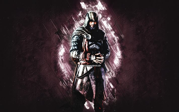 Basim, Assassins Creed Valhalla, creative stone background, Assassins Creed main characters
