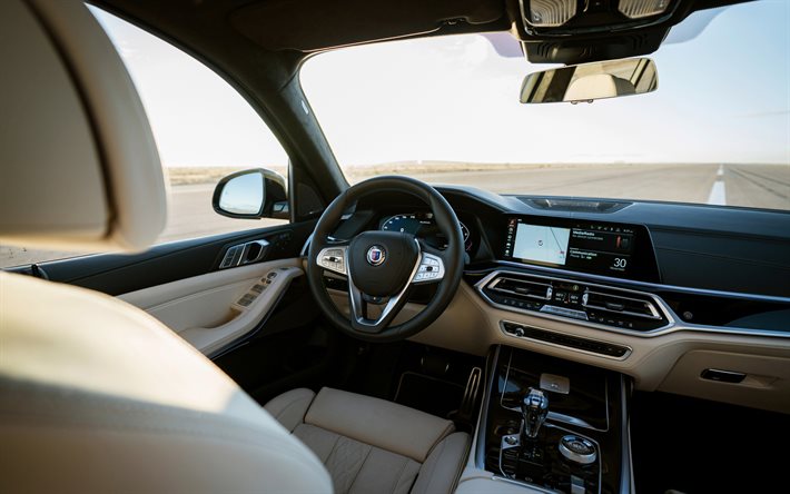 BMW Alpina XB7, 2020, interior, vis&#227;o interna, dashboard, BMW X7, G07, tuning, XB7, BMW