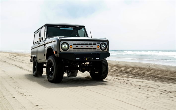 Ford Bronco, ICON BR, 2012, front view, exterior, tuning Bronco, retro suv, american cars, Ford
