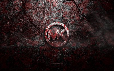 Logotipo de Michael Kors, arte grunge, logotipo de pedra Michael Kors, textura de pedra vermelha, Michael Kors, textura de pedra grunge, emblema de Michael Kors, logotipo 3D de Michael Kors