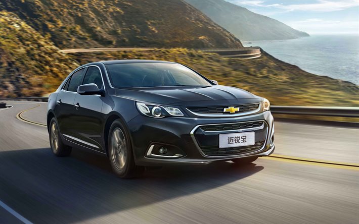 Chevrolet Malibu, 4k, autoroute, 2019, voitures, CN-spec, voitures de luxe, 2019 Chevrolet Malibu, voitures am&#233;ricaines, Chevrolet