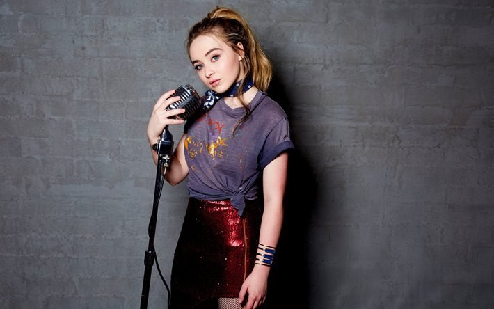 Download Wallpapers Sabrina Carpenter American Actress Blonde