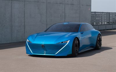 Peugeot Instinct, 4k, 2018 cars, concept cars, french cars, Peugeot