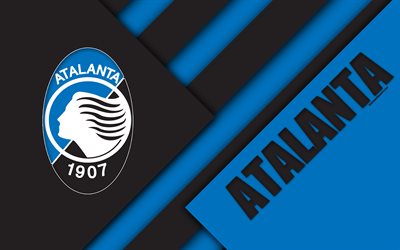 Download wallpapers Atalanta FC, logo, 4k, material design, football ...
