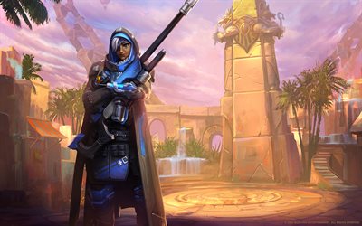 Ana, sniper, characters, Overwatch