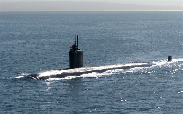 submarino nuclear, USS Asheville, SSN-758, Los Angeles-submarino da classe, Da Marinha dos EUA, navios de guerra, EUA