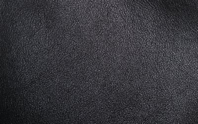 جلد أسود الملمس, نسيج, الجلود, 4k, أنيقة خلفية سوداء