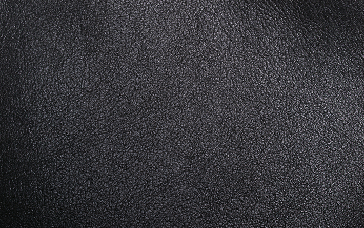 جلد أسود الملمس, نسيج, الجلود, 4k, أنيقة خلفية سوداء