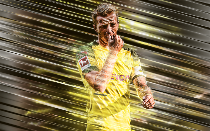 Marco Reus, O Borussia Dortmund, Jogador de futebol alem&#227;o, o meia-atacante, retrato, BVB, Bundesliga, Alemanha, futebol, Reus