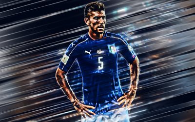 Lorenzo Pellegrini, calciatore italiano, centrocampista, Italia squadra nazionale di calcio, arte, portrait, Italia, Pellegrini