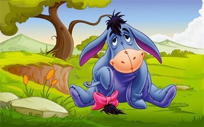 Eeyore, el burro de Winnie the Pooh de Disney