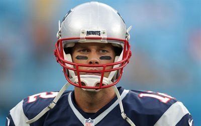Tom Brady, NFL, New England Patriots, portr&#228;tt, quarterback, amerikansk fotboll