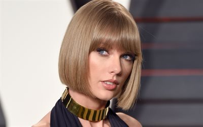 Taylor Swift, 肖像, 笑顔, 驚, -, 米国音楽シンガー, ゴールドジュエリー