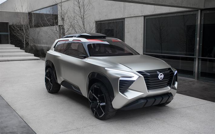 Nissan Xmotion Conceito, 2018, SUV conceito, Carros japoneses, carros do futuro, Nissan