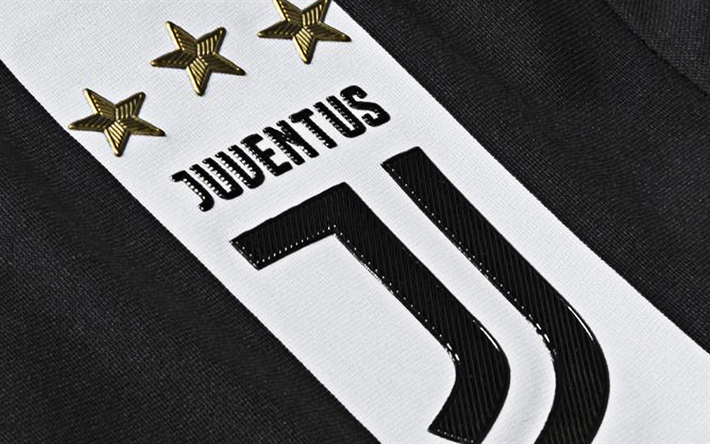 Juventus FC, T-shirt logo, nya emblem, Turin, Italien, fotboll, Italiensk fotboll club, Juve, Serie A, Juventus