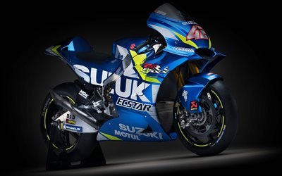 2019, Suzuzki GSX-RR, MotoGP, チーム鈴木Ecstar, 4k, 新しいレースバイク, 日本の二輪車, Suzuzki