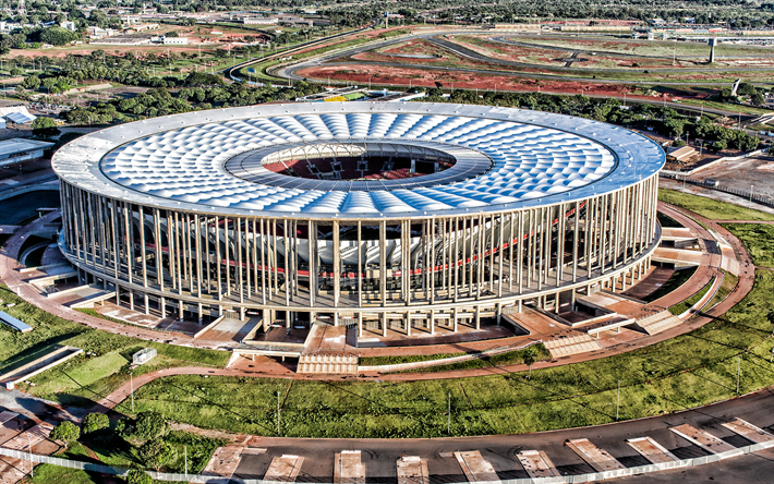 Estadio Nacional Mane Garrincha, Legiao FC Stadium, Stadio di Calcio Brasiliano, Brasilia, Brasile, Esterno, Arena Mane Garrincha