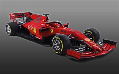 فيراري SF90, 2019, جديدة 2019 سيارة F1, الفورمولا 1, جديد سيارة سباق فيراري, F1, SF90, سكوديريا فيراري