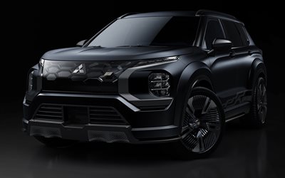 Mitsubishi Vision Ralliart Concept, 4k, studio, 2022 cars, crossovers, japanese cars, Mitsubishi