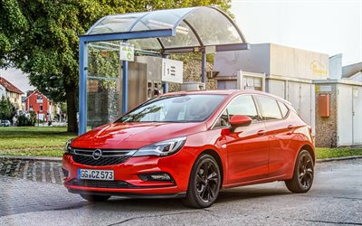 Opel Astra CNG, 4k, 2018 cars, road, Opel Astra, german cars, Opel