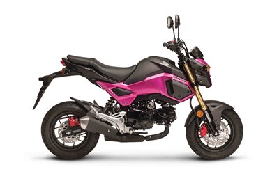 Honda MSX125, 4k, 2018 bikes, Honda GROM, japanese motorcycles, Honda