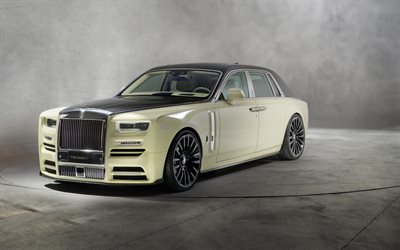 Rolls-Royce Phantom Bushukan Edition, 4k, 2018 cars, Mansory, tuning, luxury cars, Rolls-Royce Phantom, Rolls-Royce